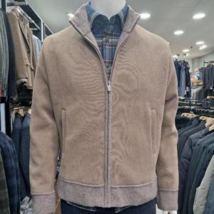 런던포그 HL01 융 본딩 베이지 집업가디건 Lowba373