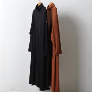 빅사이즈폴라원피스 J570L412 기모안감핸드롱원피스 RA