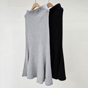 빅사이즈절개스커트 T093L412 라인면40수인어스커트 OD