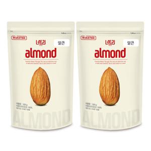 [너트리] 25년 햇 캘리포니아 볶음아몬드 500g x 2개 알큰사이즈