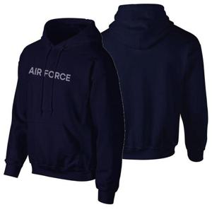 네이비 밀리터리 스포츠 기모 후드티 AIR FORCE