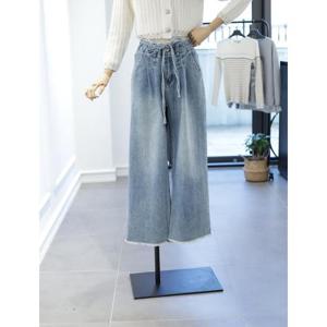 제시뉴욕 세이브존04 핀턱 와이드 데님 팬츠 AEM5DP571000