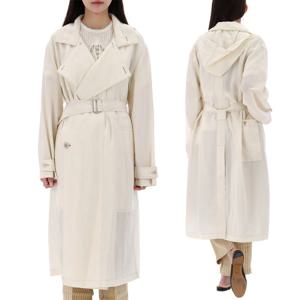 르메르 더블 브레스티드 라이트 오버핏 트렌치 코트 CO188 WH002