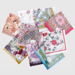 [기타브랜드]국산 여성 고급 선물 면 손수건 꽃 패턴 1매 VAWS05