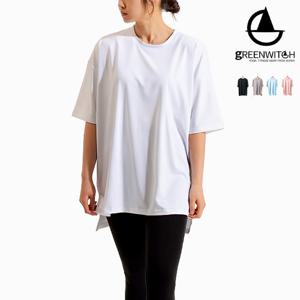 에어로쿨 오퍼핏 커버업 박스티 요가복 sr1110