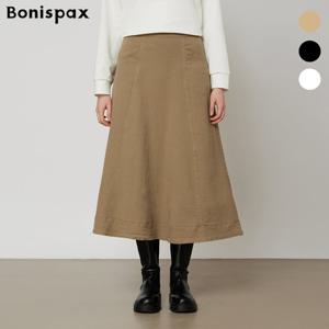 [보니스팍스(여성의류)]코튼 절개 A라인 스커트 (XP1SK005M0)