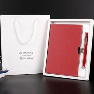 스티치 다이어리형 노트+볼펜 선물용 가죽노트