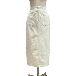 [트위]뒷밴딩 포켓 H라인 롱 스커트 (TNBBFSK017)