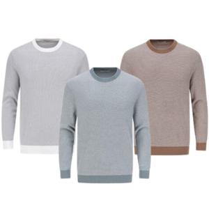 [에디션앤드지]투톤 라운드 니트 3종 NEF1ER1903