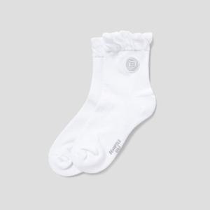 [빈폴골프ACC] (BE51KTA021) 여성 셔링 미들삭스 - 화이트