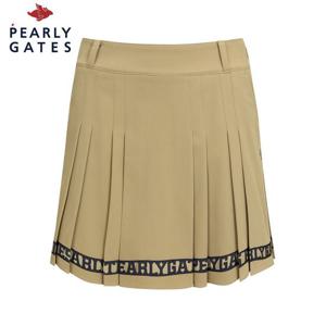 [파리게이츠] 파리게이츠 여성 로고 테이핑 플리츠 큐롯 스커트 521E1PC202_BG