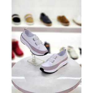 세레스 세이브존03 세레스 여성 소가죽 경량 밴딩 슬립온 쿠셔닝 스니커즈 4cm AGNR44A-6