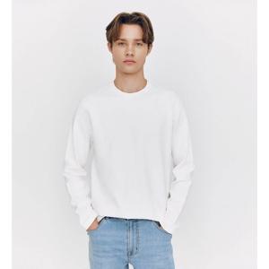 [지오다노]남자 봄 고밀도 라운드넥 긴팔 티셔츠 025504