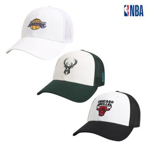 NBA N255AP458P 공용 메쉬 어센틱 팀 트러커 하드 볼캡 모자 STG
