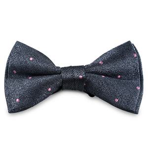 [레디핏]미스트 땡땡이 차콜 보타이_보우타이 나비넥타이