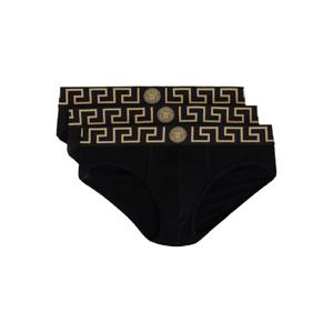 25 FW 베르사체 남성 블랙 그레카 보더 브리프 세트 251653M217005