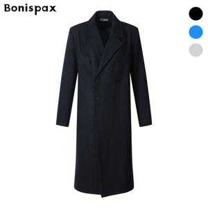 [보니스팍스(여성의류)]오버핏 더블 롱 코트 (XP2CT002M0)