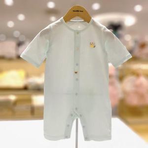 [오가닉맘] 유아 민트세로세줄칠부우주복 (MKSLQE05)