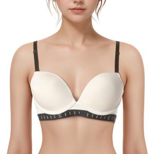 [보디가드][클래식]솔리드 원단 아웃밴드 여성 심플 브라 2종택1 BGWBA1913