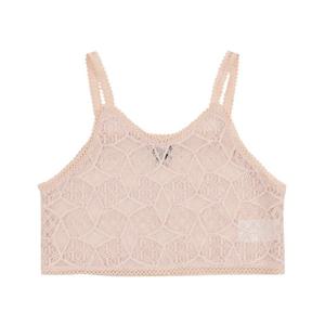 [블루테일HU]AYC2VT02PK 핑크 레이스 크롭 베스트