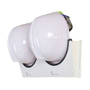 스틸 안전모 거치대 안전모 걸이대 보관함 정리함 2구