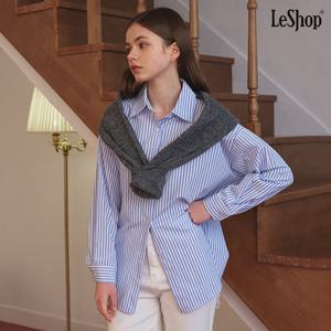 [르샵]스트라이프 박스핏 긴팔 셔츠 (DP1BA007A)