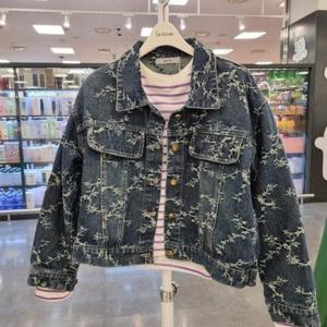 Destijl HC34 봄.가을 자수프린트 숏청자켓 D2513jk01