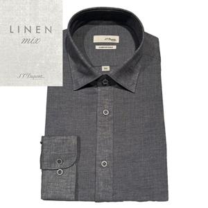 듀퐁셔츠 SE5SM22LS757SDY 여름용 마혼방 그레이 슬림핏 긴팔 셔츠