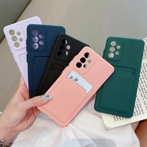 갤럭시A36 5G A366 캔디컬러 카드슬롯수납 실리콘 핸드폰 케이스