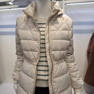 올리비아하슬러 HC04 탈,부착 후드의 하프기장 덕 점퍼 OHESDW102