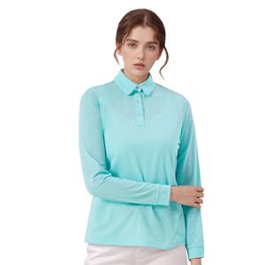 콜핑 여성 하이쿨 흡습속건 등산 긴팔 카라 티셔츠 2401TK483W