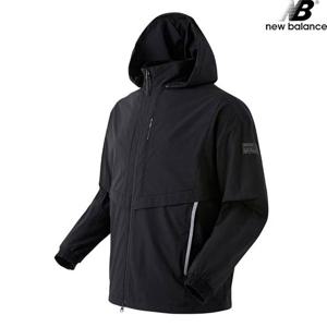 뉴발란스 NBNAB17013-BK ACTIVE RUN 웜업자켓 디테쳐블 후드 공용 트레이닝 바람막이