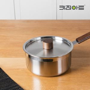 키친아트 국내산 인덕션 겸용 스텐 냄비 시리즈 18cm 편수