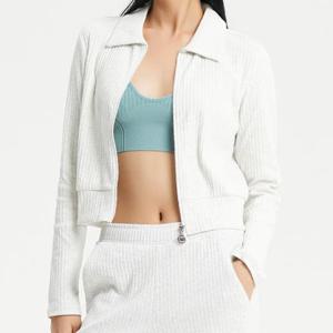 뉴발란스 여성 투웨이 골지 카라 집업 자켓 NBMDD4W832-AC