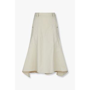 지컷 (7255235103) 백 밴딩 플레어 스커트