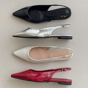 여성 4컬러 슬링백 뾰족코 구두 RJ-g1496