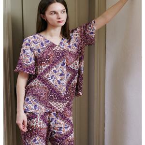 SET(55-88)에스닉나염 수입 요루 가볍고 시원한이지웨어상하의WPA877WS WPA877WP