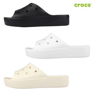 크록스 CROCS 클래식 플랫폼 슬라이드 우먼 208180 001 100 2Y2