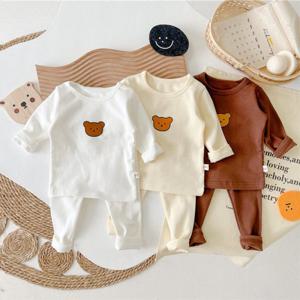 [엠케이] 꼬마베어 배앓이방지 실내복세트 205616