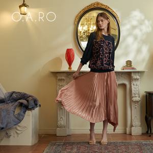 [오아로][1종]네크 포인트 블라우스_QBMFB017