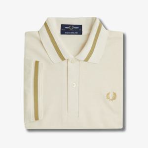 [M2] 싱글 팁 프레드페리 셔츠 - 라이트 에크루/샴페인 AFPM2510002-Y82