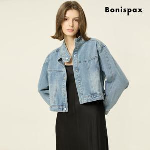 [보니스팍스(여성의류)]워싱 데님 크롭 자켓 (XP3JK003M0)