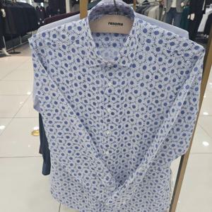 [레노마셔츠]긴소매 혼방 플라워 프린트일반 셔츠 RMSNC1202A_JJ