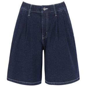 [폴햄]여성 쿨링 컴포트 5부 플리츠 데님 쇼츠 PHF2DH2052