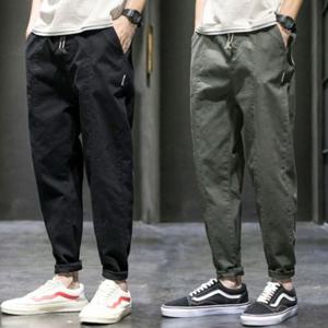 남자팬츠 밴딩슬랙스 롤업스타일 캐주얼팬츠 2컬러