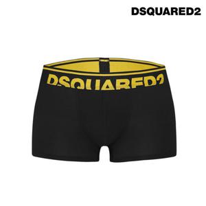 [디스퀘어드2] 남성 하프 로고 드로즈 블랙_옐로우