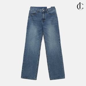 엘케이트 여자 청바지 데일리 세미 와이드 일자핏 연청 데님 팬츠 LIN074