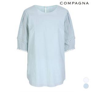 [꼼빠니아] 소매배색반팔블라우스_CABU6-WRB480