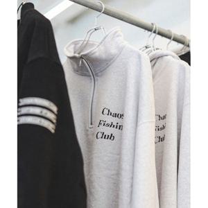 카오스 피싱 클럽 로고 하프 지퍼 스웨트셔츠 CFC-24AW-CUT02