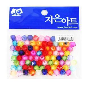 컬러 비즈 24면체 10mm 2봉 비즈공예 재료 팔찌